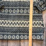 VTG Active Stuff Snowflake Fleece Coat Hoodie Zip Jacket Womens L Christmas USA Gray Size L Photo 7