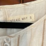 Stevie May linen blend crochet trimmed mini dress Gold Photo 2