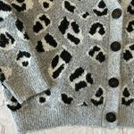 Oversized Plush Leopard Print Cardigan by Heart Photo 2