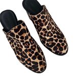 Rebecca Minkoff EUC Leather Calf Hair Heeled Mules Size 9 Photo 1