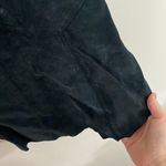 Alfani black suede novelty mini pieced bell shape skirt size 8 petite Photo 3