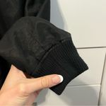 Vince Linen Blend Black Bomber Jacket Photo 7