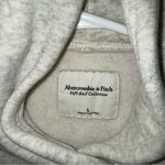 Abercrombie & Fitch NWOT!  - Cropped Hoodie Sweatshirt - Light Grey, Large Photo 3