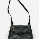 Fossil  Black Crossbody Bag Leather Purse Photo 0