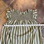 Old Navy Green Gray Stripe Ruffle Sleeve Size Small Photo 4
