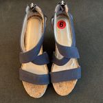 Adrienne Vittadini  Clarity Leather Cork Wedges Photo 2