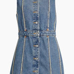 RE/DONE $425 New  Fray Denim Dress - Small Photo 0