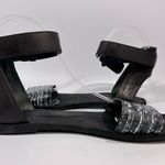 Vince  Sawyer Black Open Toe Ankle Wrap Sandal 8 Photo 1