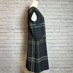 R&K Gray Purple Plaid Shift Dress Women's Size 14 Photo 2