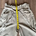 Thread + Supply Paper Bag Tie Waist Pants Sage Straight Leg Tan Khaki Beige S Photo 12