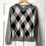 New York & Co. Y2K Argyle Cardigan Sz L Photo 1