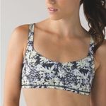 Lululemon  Free To Be Bra Crosscourt Petal Black Clarity Yellow sports floral Photo 8