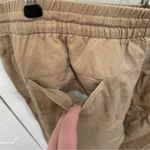 kim rogers Tan Straight Linen Pants Photo 4