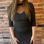 Absolutely Vintage 80’s Black Open Back Bodycon Mini Dress Photo 0