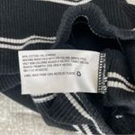 Wild Fable  Black White Striped Scoop Neck Ribbed Midi Tank Dress Medium Photo 5