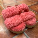 UGG  Hot Pink Oh Fluffita Platform Sandals Size US 12 Photo 4