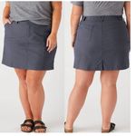 Duluth Trading Co On the Fly Skort 26W Grey Gray Photo 1