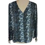 Zac and Rachel Zach & Rachel Snakeskin button down blouse Photo 0
