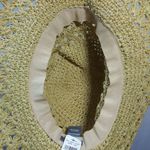 Aerie  Paper Neutral Straw Floppy Sun Hat Beachy Boho Size OS Photo 2