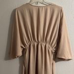 Beige Draped V Photo 5