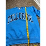 Altar'd State Blue Telluride Sweatshirt Womens Sz XS/S Oversized Pull On Photo 5