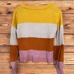 Madewell Colorblock Stripe Crewneck Sweater – Size S Photo 2
