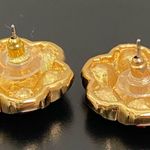 Swavorski Vintage SWAROVSKI Swan Signed Multicolored Crystal Gold-plated  Earrings 17g. Photo 12