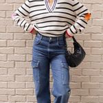 AGOLDE Minka Cargo Dark Wash Jeans 32 Photo 2