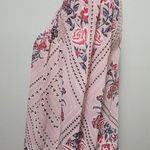 Living Doll pink floral smocked high neck blouse size small Photo 5