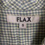 Flax Green Plaid Linen Button Front Shirt Jacket Sz.S NWT Photo 4
