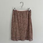 Connected Apparel Y2K BROWN AND‎ PINK  CIRCULAR MIDI SKIRT Photo 1