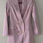 Pretty Little Thing  Blazer Dress Gold Button Purple Size 2 Photo 0