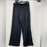 Savage x Fenty Black PJ bottom pants elastic waist ,tie front, wide leg, sZ S Photo 2