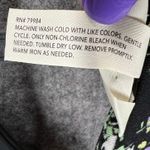 Soma  Jersey Dress Womens L Black Multi Floral Surplice Faux Wrap Comfort Cottage Photo 10