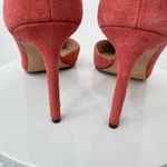 Essex Lane  Vera shoes 9.5 high heels pointed toe D'Orsay suede leather coral Photo 7