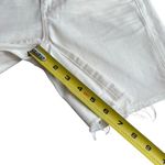 American Eagle Womens Size 2 Jean Midi Shorts White Denim Super Stretch Nautical Photo 8