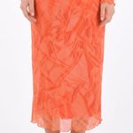 Opening Ceremony midi sheath dress mesh long sleeves lettuce trim Size Medium Photo 12