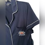 Life is Good  Navy Button-Up short sleeve pajama top NWT Photo 2