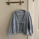Free People NWOT  solar knit sweater cardigan in blue Photo 1