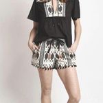 Saylor Abstract Nylah Cotton Shorts Size Womens Medium Multi Color Photo 10