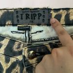 Tripp NYC  Leopard Print Low Rise Skinny Jeans Photo 1