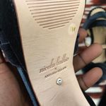 Antonio Melani  x Nicola Bathie Velvet Rose Navy Blue Platform Heels Pumps Ankle Strap-7M Photo 6