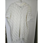 Love Token $174  Ivory‎ Knit Tiffany Duster Cardigan Rabbit fur trimming Photo 2