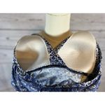 Lands' End Lands’ End Blue Printed Halter Tankini Top Size 10 Swim Top Good Condition Photo 4