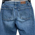 Madewell  SZ 24 Mid-Rise Classic Straight Jeans Whiskered Pocket Medium Wash Blue Photo 3