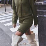 ZARA  Olive Green Knit Skirt Photo 1