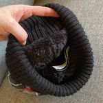 Vera Bradley EUC Quilted Pom Beanie Paris Plaid Red Black White Sherpa Lined Photo 5