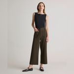 Quince NWOT Dark Grey Stretch Cotton Jersey Boat Neck Tank Size M Photo 1