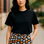 Lands' End Floral Print Mid Rise Stretch Shorts Photo 0