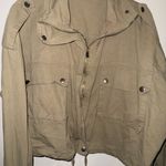 Stylish Olive Green/Khaki Women's Utility Jacket Tan Size XL Photo 2